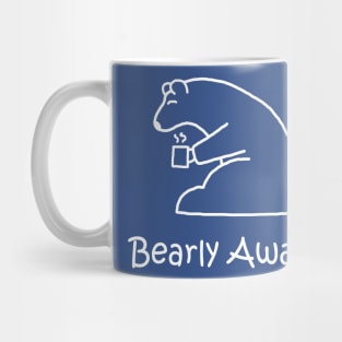 Bearly Awake White Pocket Mug